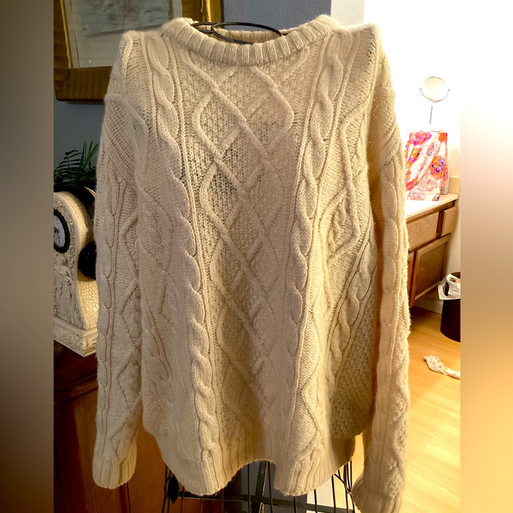 VINTAGE St. Michael 100% Pure New Wool Men's Pullover Crew Neck Sweater